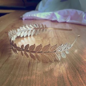 Urban Outfitters Golden Leaf Headband